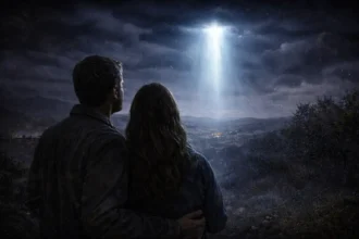 Sichtung, Stadtrand, freies Feld