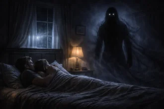 Erlebnis, Silhouette im Schlafzimmer