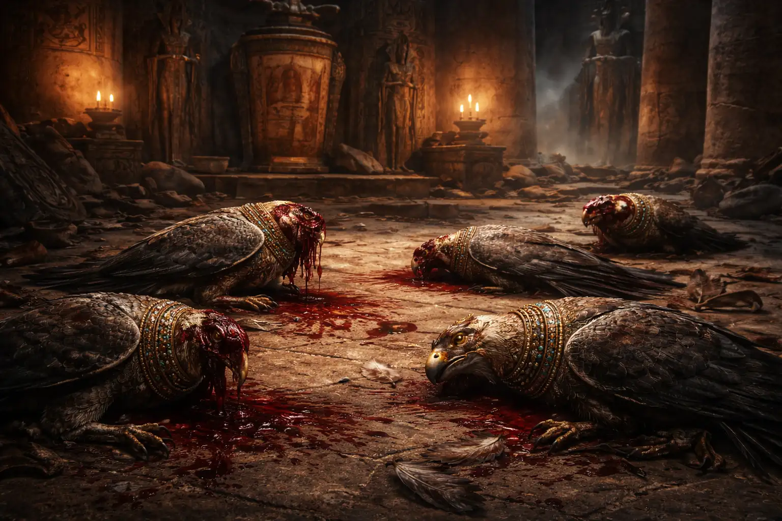 Die geköpften Falken