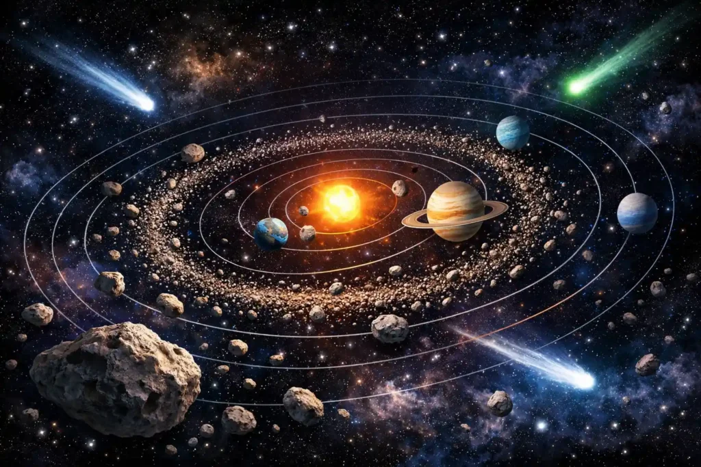 Live Asteroiden und Kometen