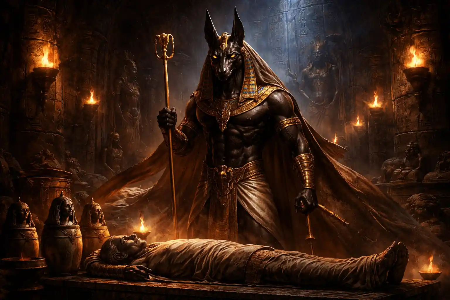 Anubis und das Totengericht