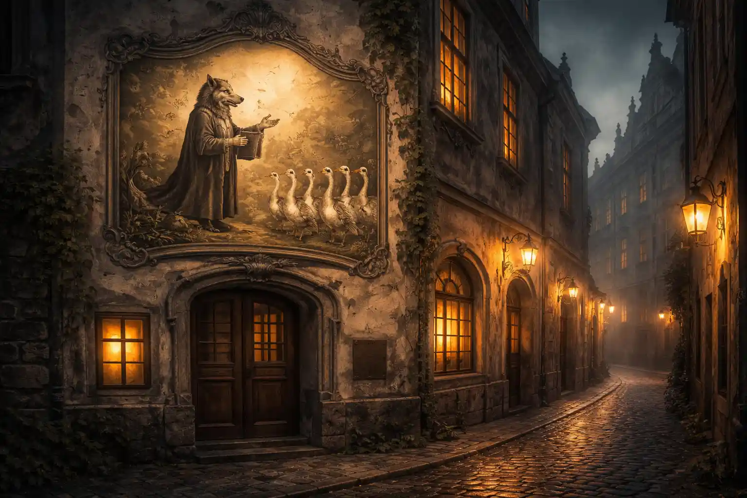 Wo der Wolf den Gänsen predigt